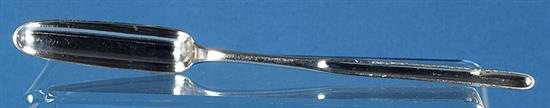 A George III silver marrow scoop, by Mary Sumner, Length 235mm Weight 1.5oz/49grms